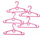 30 Stück Kinderkleiderbüge Rosa Kleiderbügel Kunststoff Bügel 002